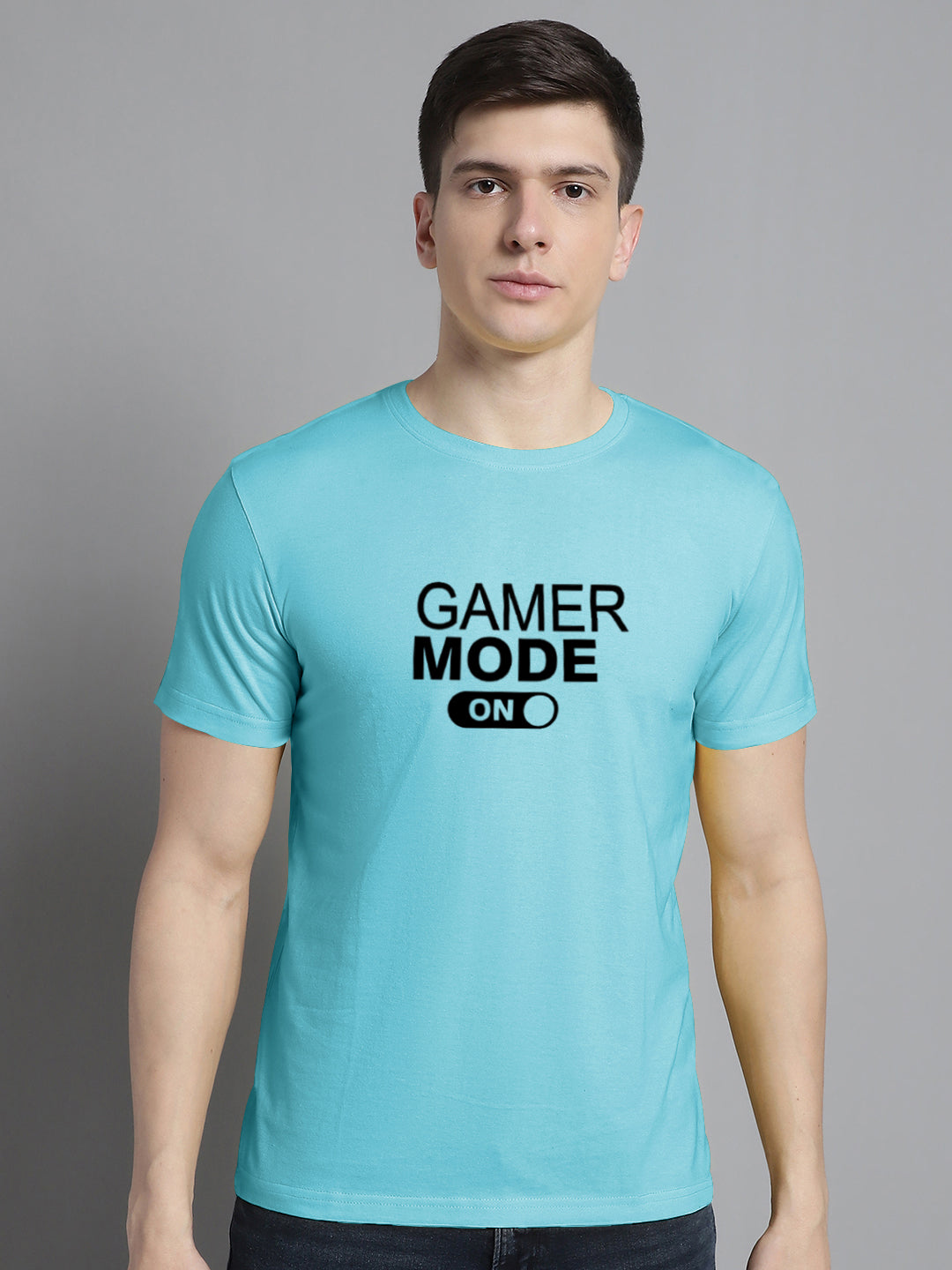 Fbar Gamer Mode On Cotton Round Neck T-Shirt - Friskers