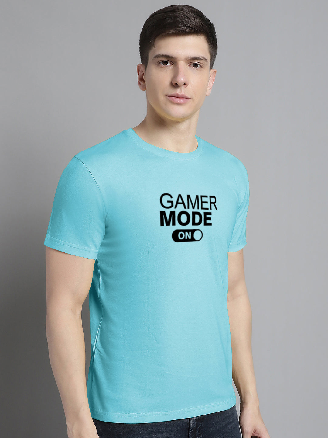 Fbar Gamer Mode On Cotton Round Neck T-Shirt - Friskers