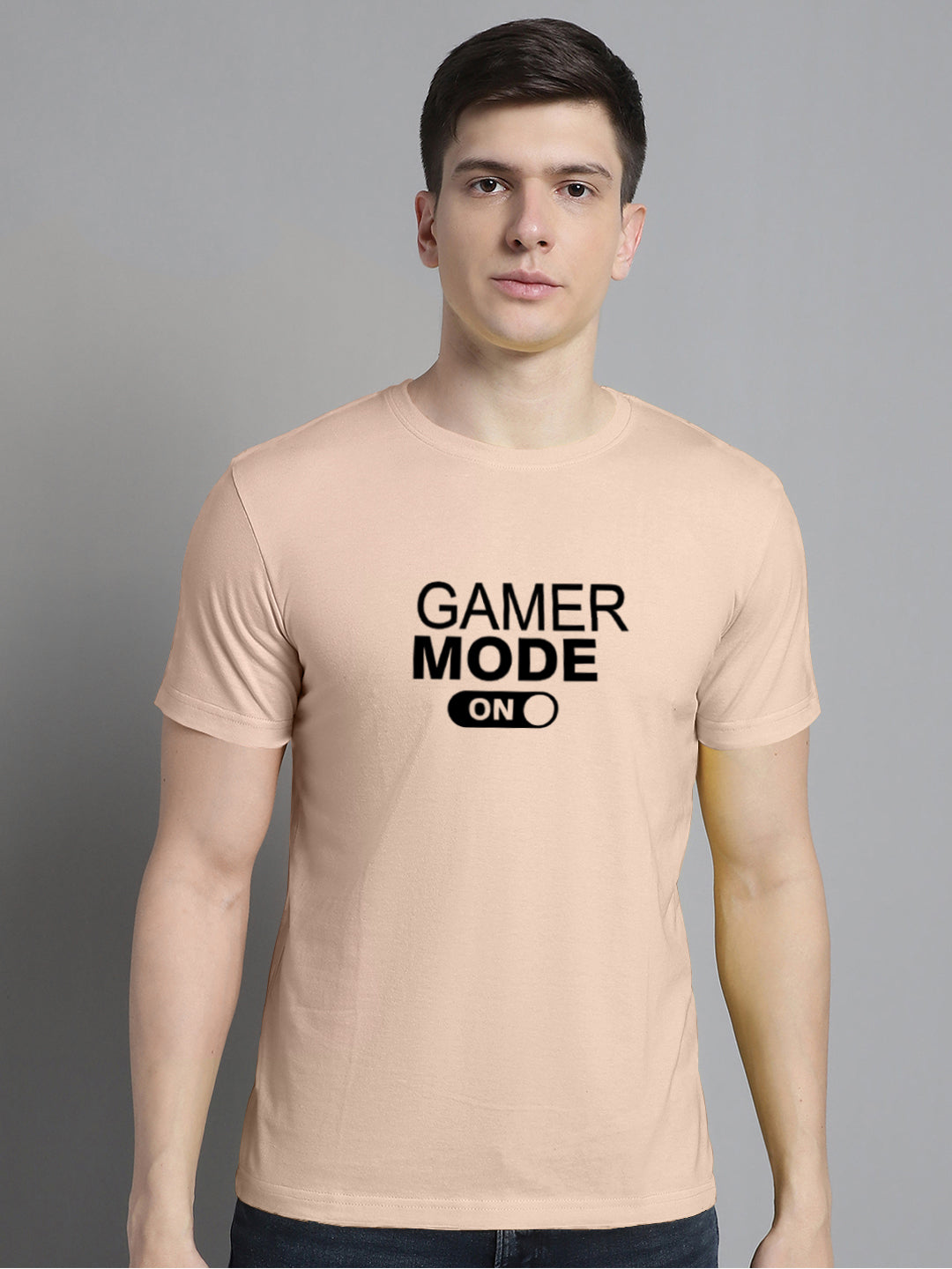 Fbar Gamer Mode On Cotton Round Neck T-Shirt - Friskers