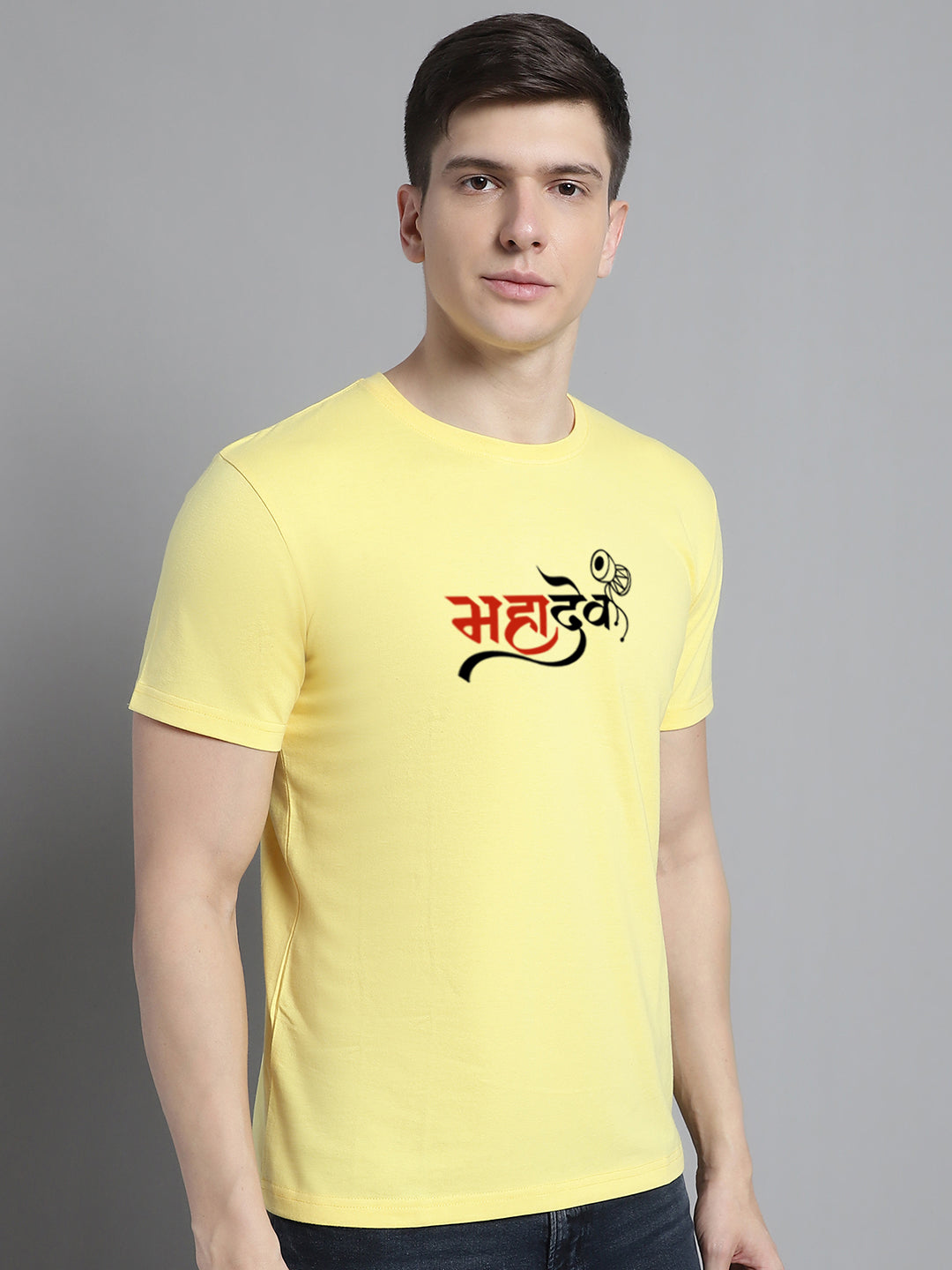 Fbar Mahadev Cotton Round Neck T-Shirt - Friskers