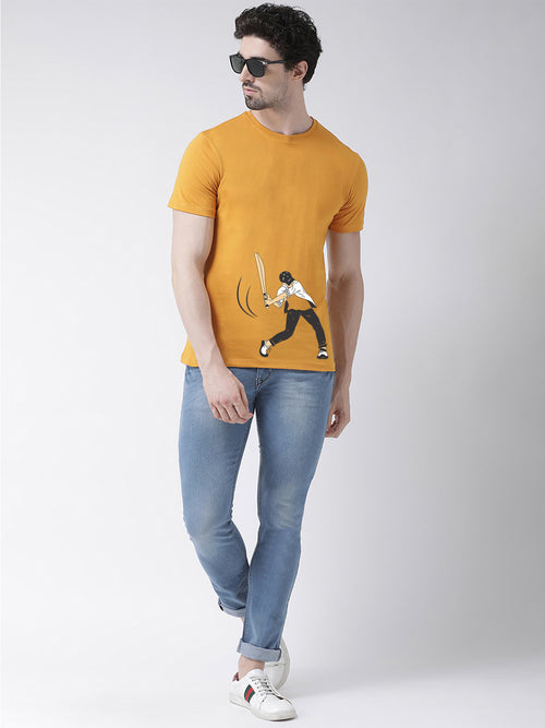 Cricketer Printed Round Neck T-shirt