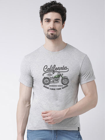 California Printed Round Neck T-shirt - Friskers