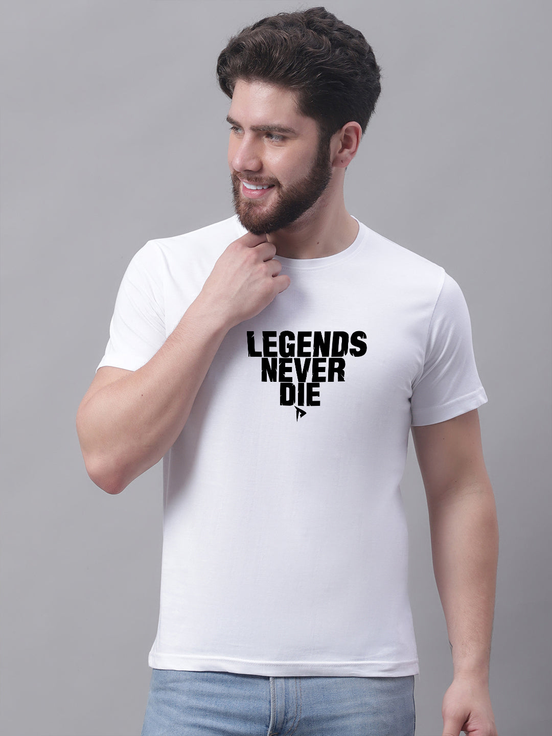 Men Legends Never Die Pure Cotton T-Shirt - Friskers