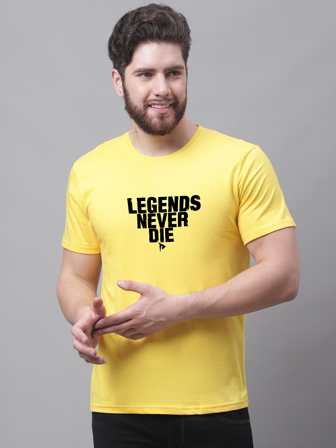 Men Legends Never Die Pure Cotton T-Shirt - Friskers