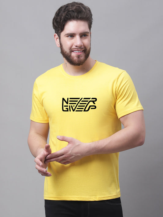 Men's Never Giveup Dry Fit Pure Cotton T-Shirt - Friskers