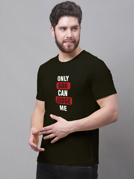 Men's Only God Can Judge Me Pure Cotton T-Shirt - Friskers