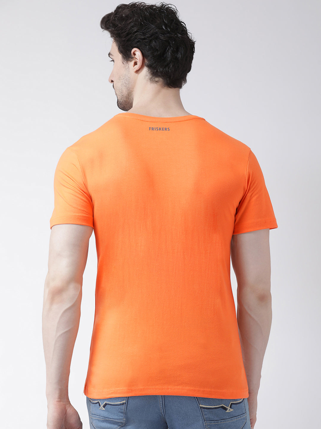 Men's Pack Of 2 Printed Half Sleeves T-Shirt - Friskers