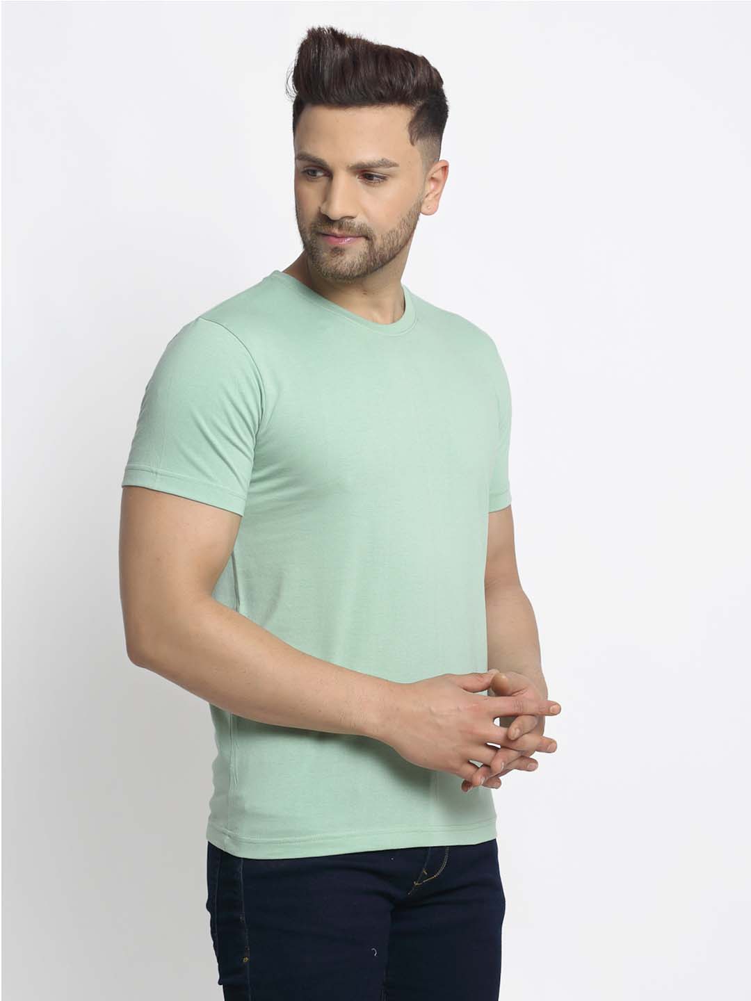 System Printed Round Neck T-shirt - Friskers