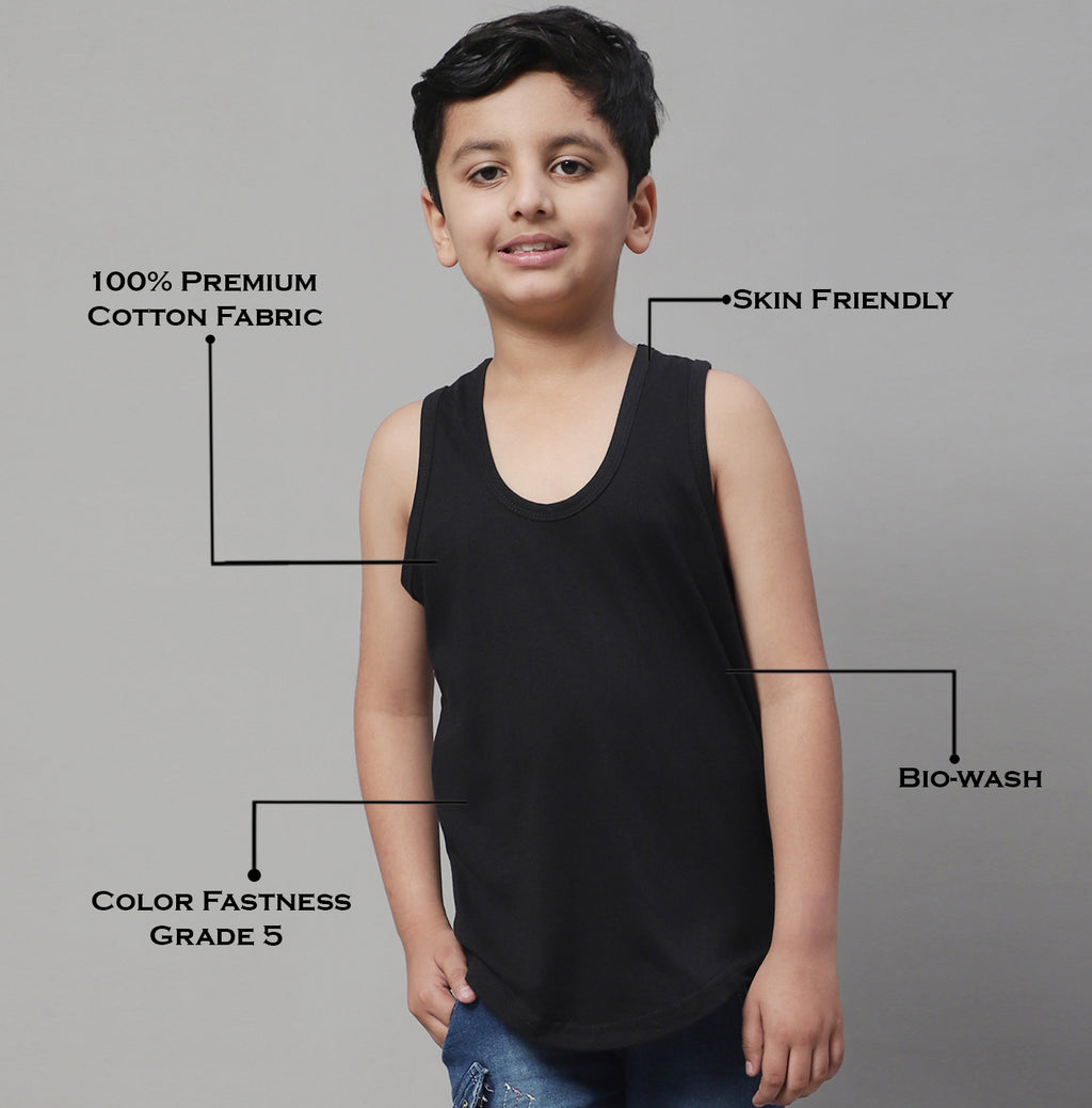 Pure Cotton Regular Fit 2-7Y Kids Vest - Friskers