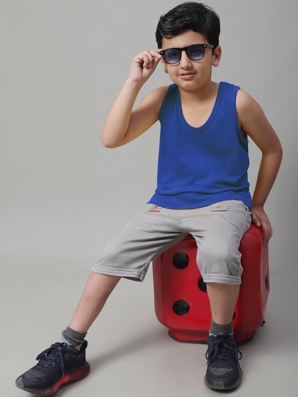 Pure Cotton Regular Fit 7-12Y Kids Vest - Friskers