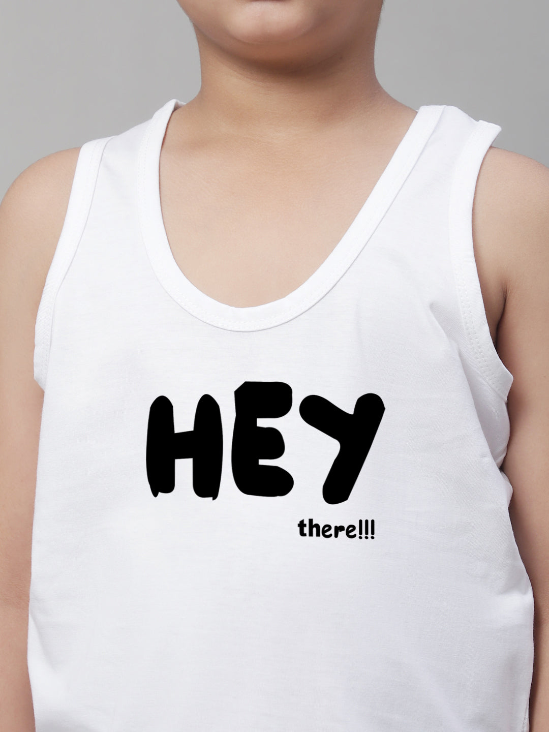 Boys Hey Regular Fit Printed Vest - Friskers