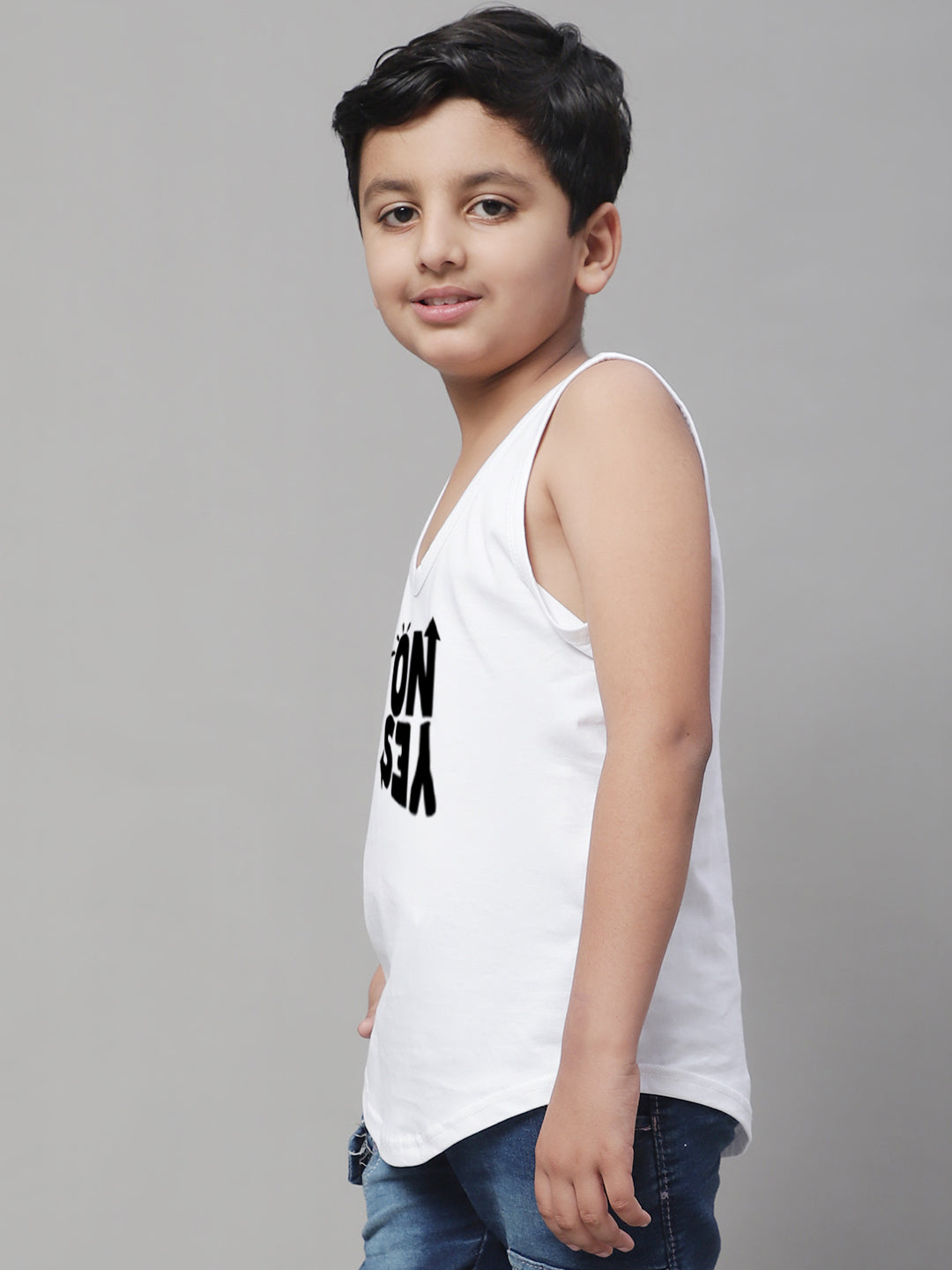 Boys No Yes Regular Fit Printed Vest - Friskers