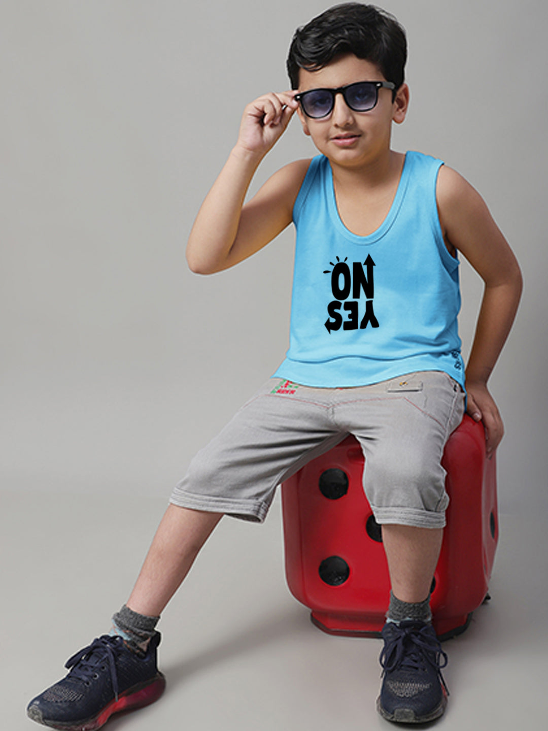 Boys No Yes Regular Fit Printed Vest - Friskers