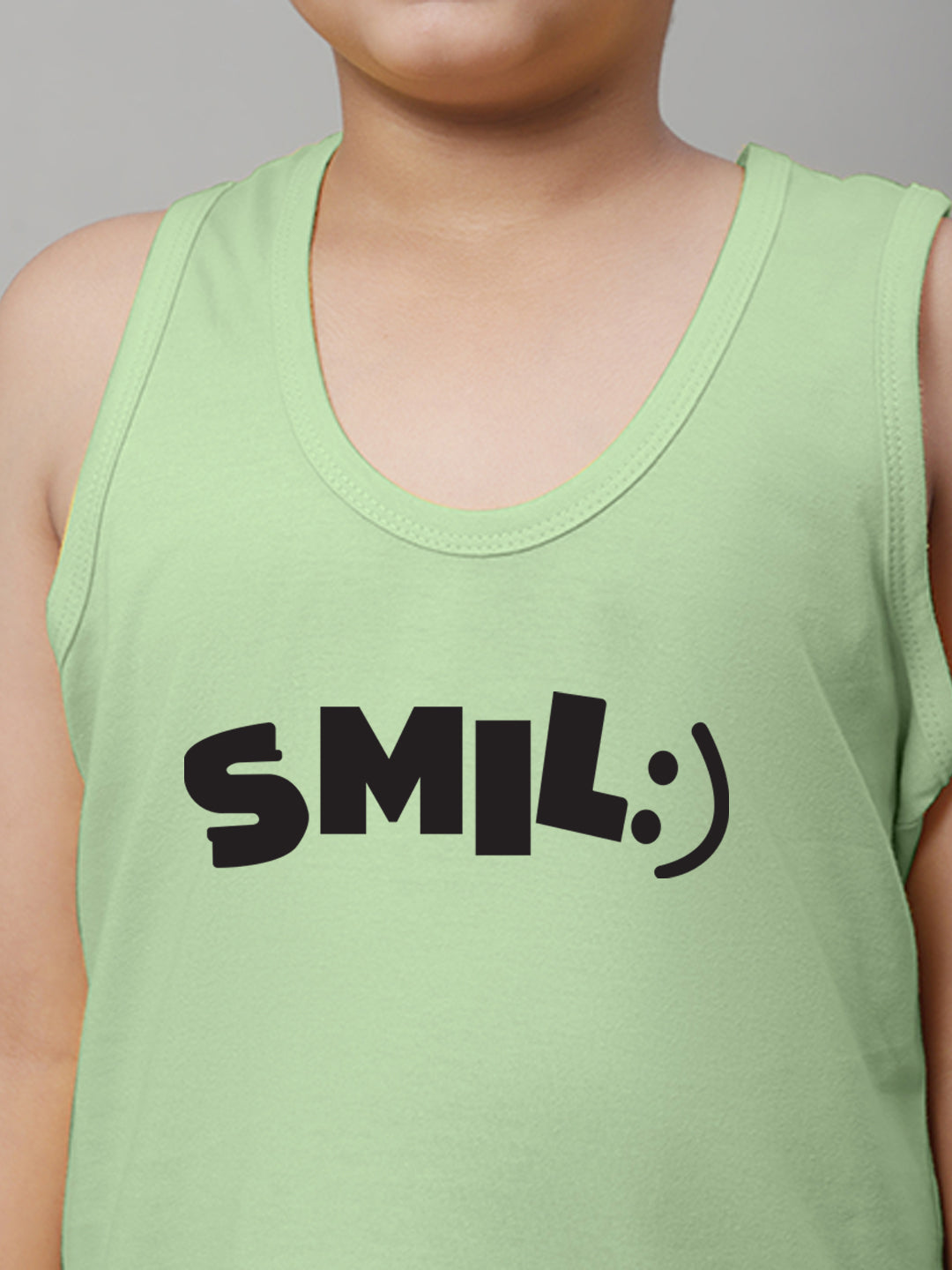 Boys Smile Regular Fit Printed Vest - Friskers