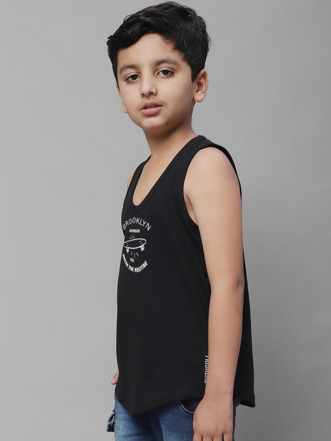 Boys Brooklyn Printed Regular Fit Vest - Friskers