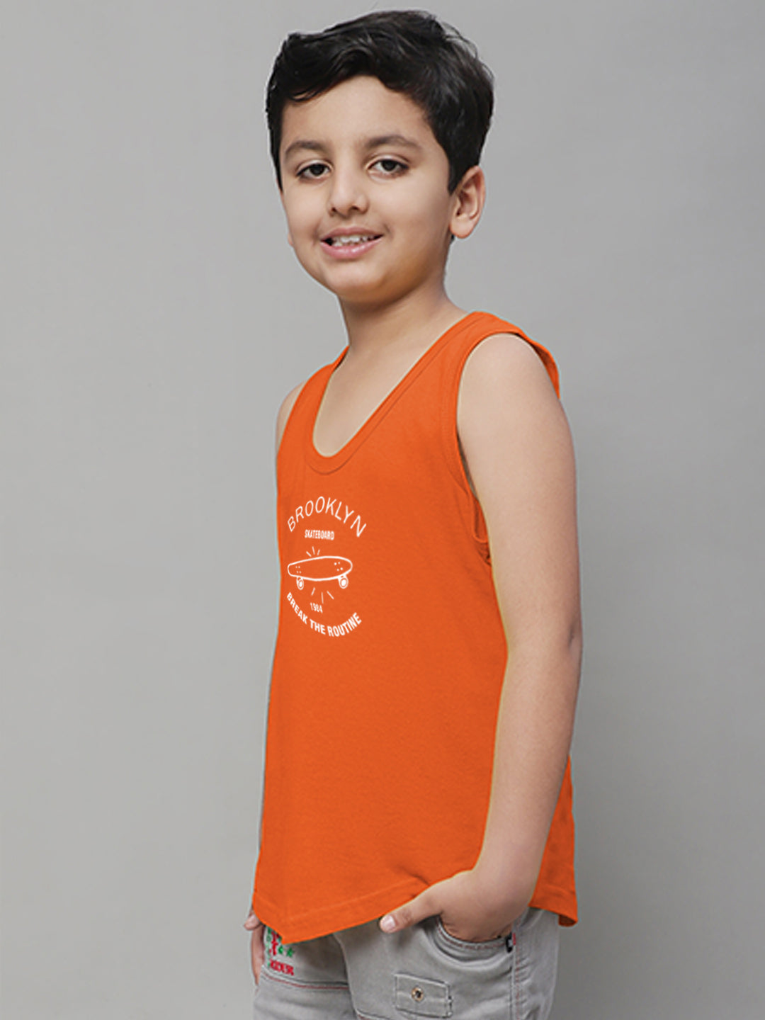 Boys Brooklyn Printed Regular Fit Vest - Friskers