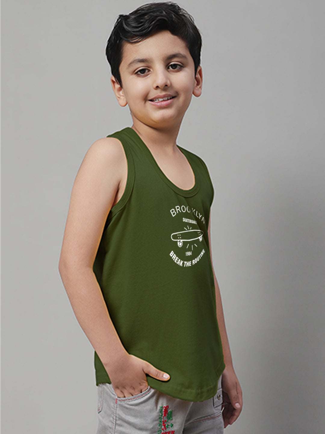 Boys Brooklyn Printed Regular Fit Vest - Friskers