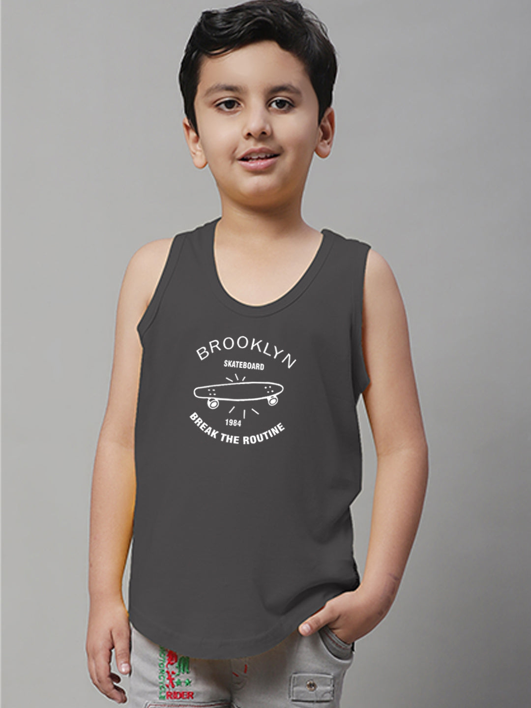 Boys Brooklyn Printed Regular Fit Vest - Friskers