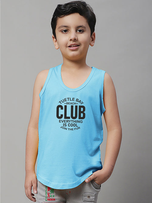 Boys Club Printed Regular Fit Vest