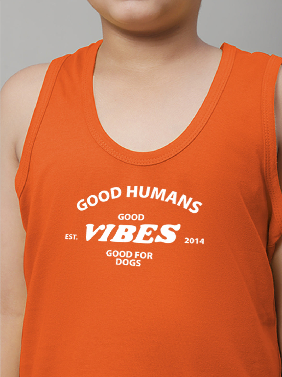 Boys Good Vibes Printed Regular Fit Vest - Friskers