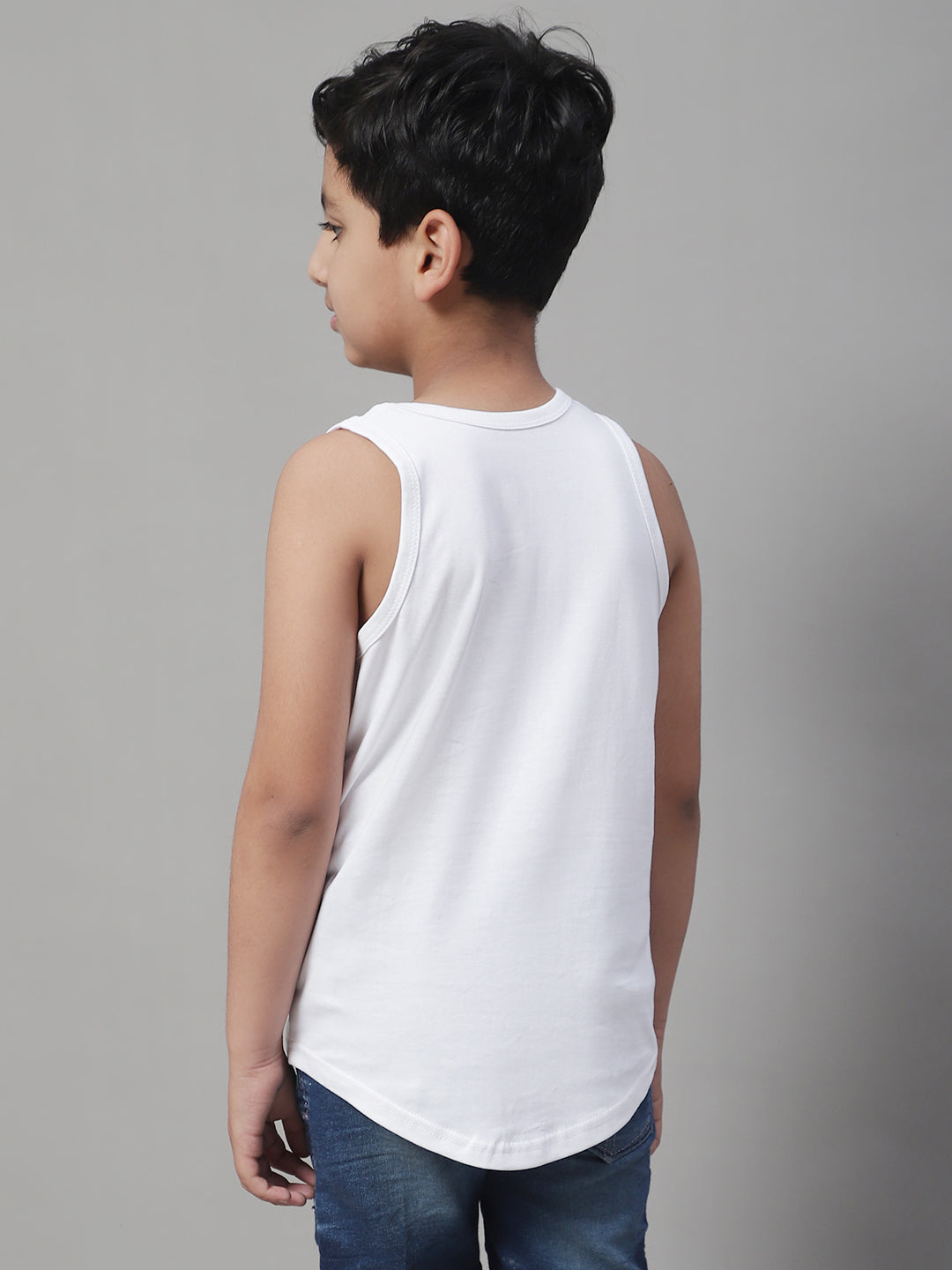 Boys Its Never Too Late For Fun Printed Regular Fit Vest - Friskers