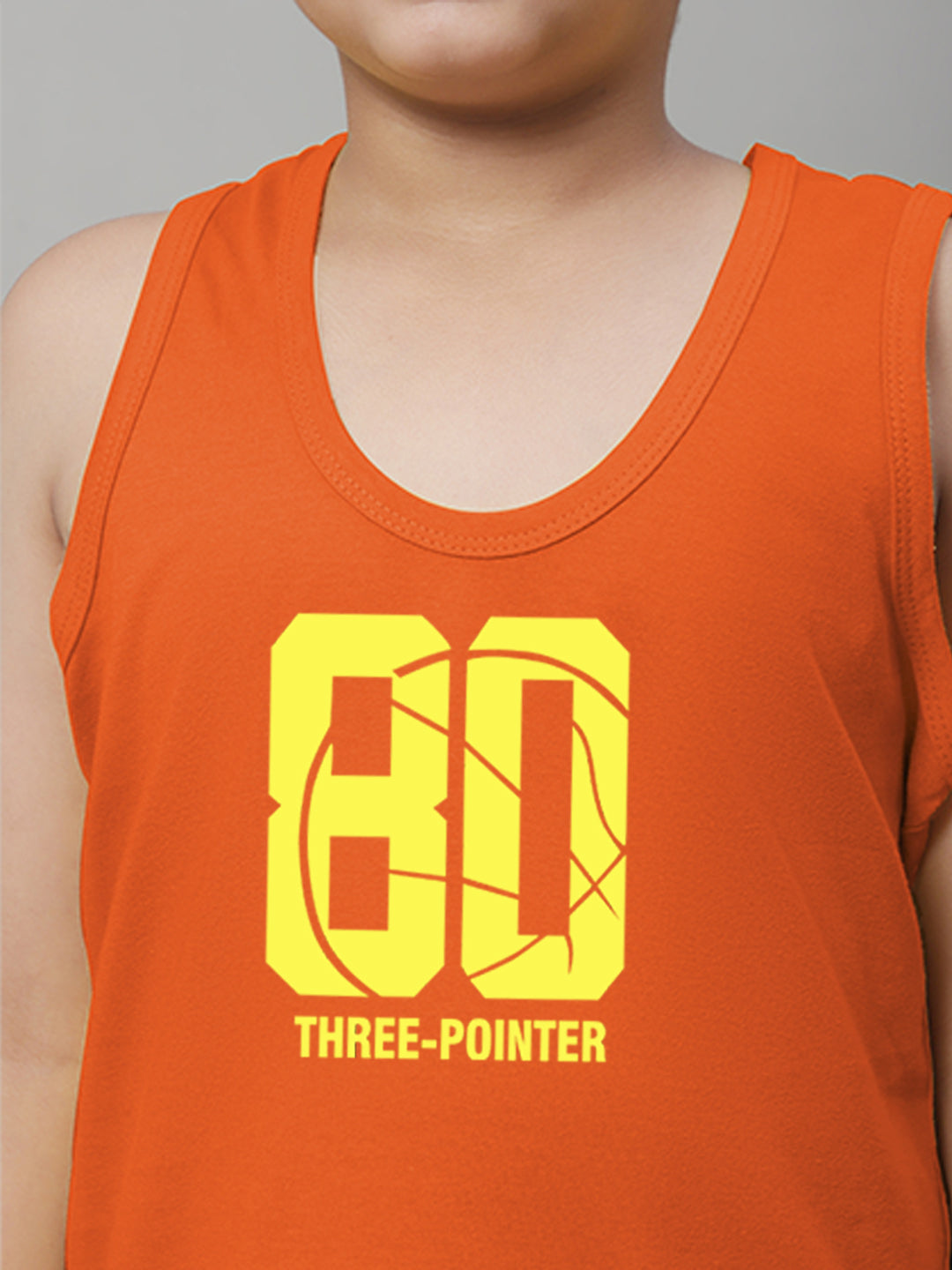Boys Three Pointer Printed Regular Fit Vest - Friskers