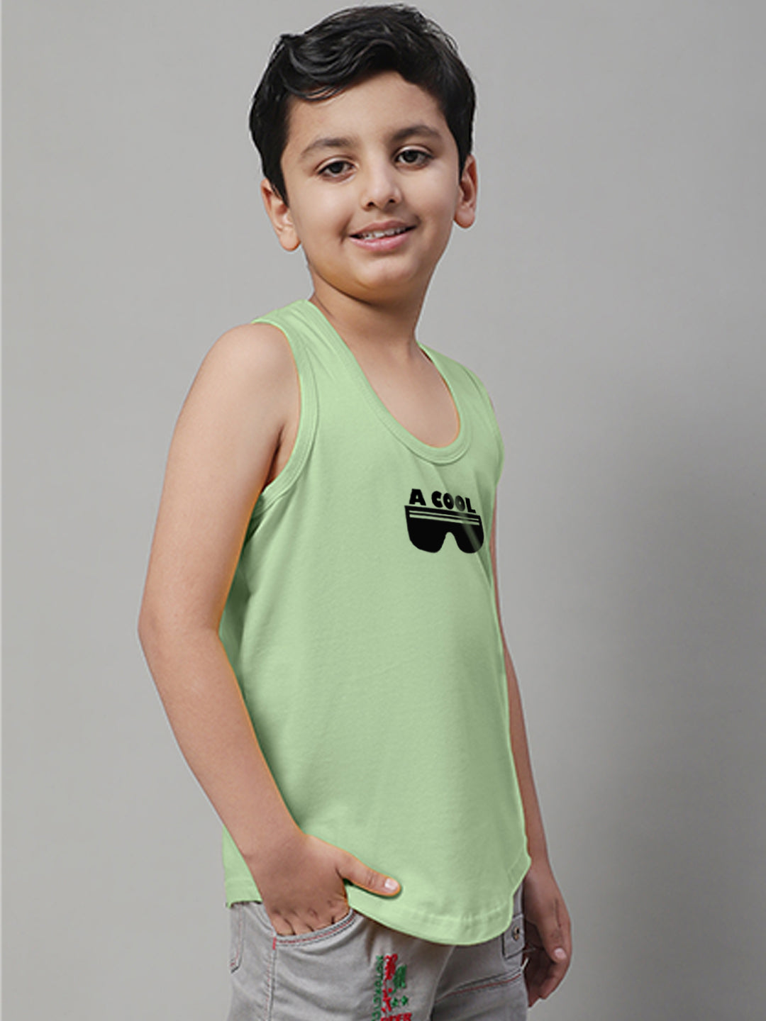 Boys Cool Printed Regular Fit Vest - Friskers