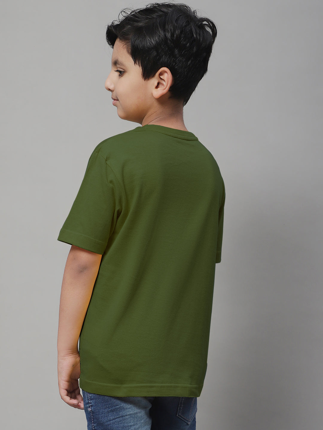 Pure Cotton Half Sleeves Round Neck 2-7Y Boys T-Shirt - Friskers