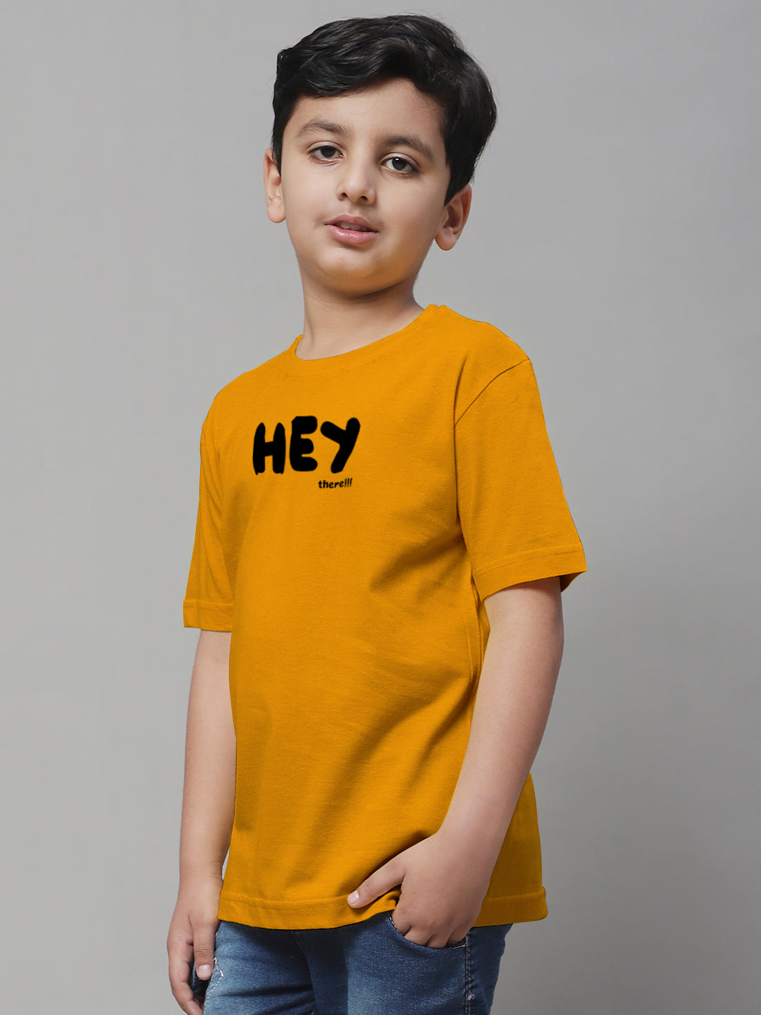 Boys Hey Casual Printed Cotton T-Shirt - Friskers