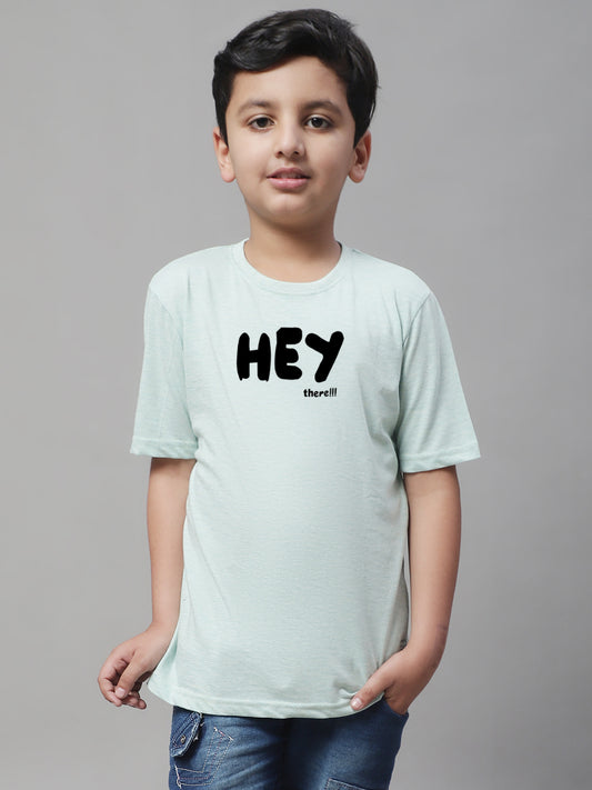 Boys Hey Regular Fit Printed T-Shirt - Friskers
