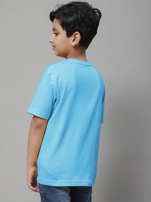 Boys No Yes Casual Printed Cotton T-Shirt - Friskers