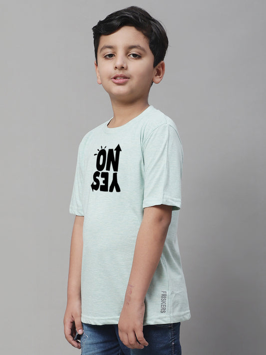 Boys No Yes Regular Fit Printed T-Shirt - Friskers