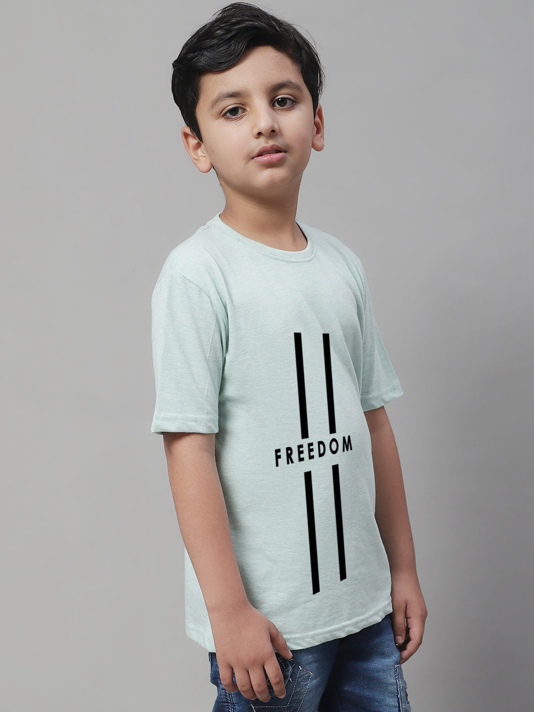 Boys Freedom Regular Fit Printed T-Shirt - Friskers