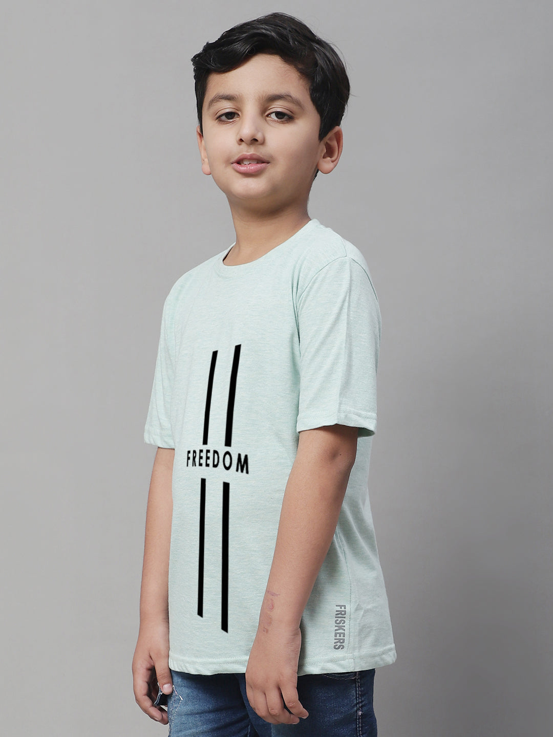 Boys Freedom Regular Fit Printed T-Shirt - Friskers