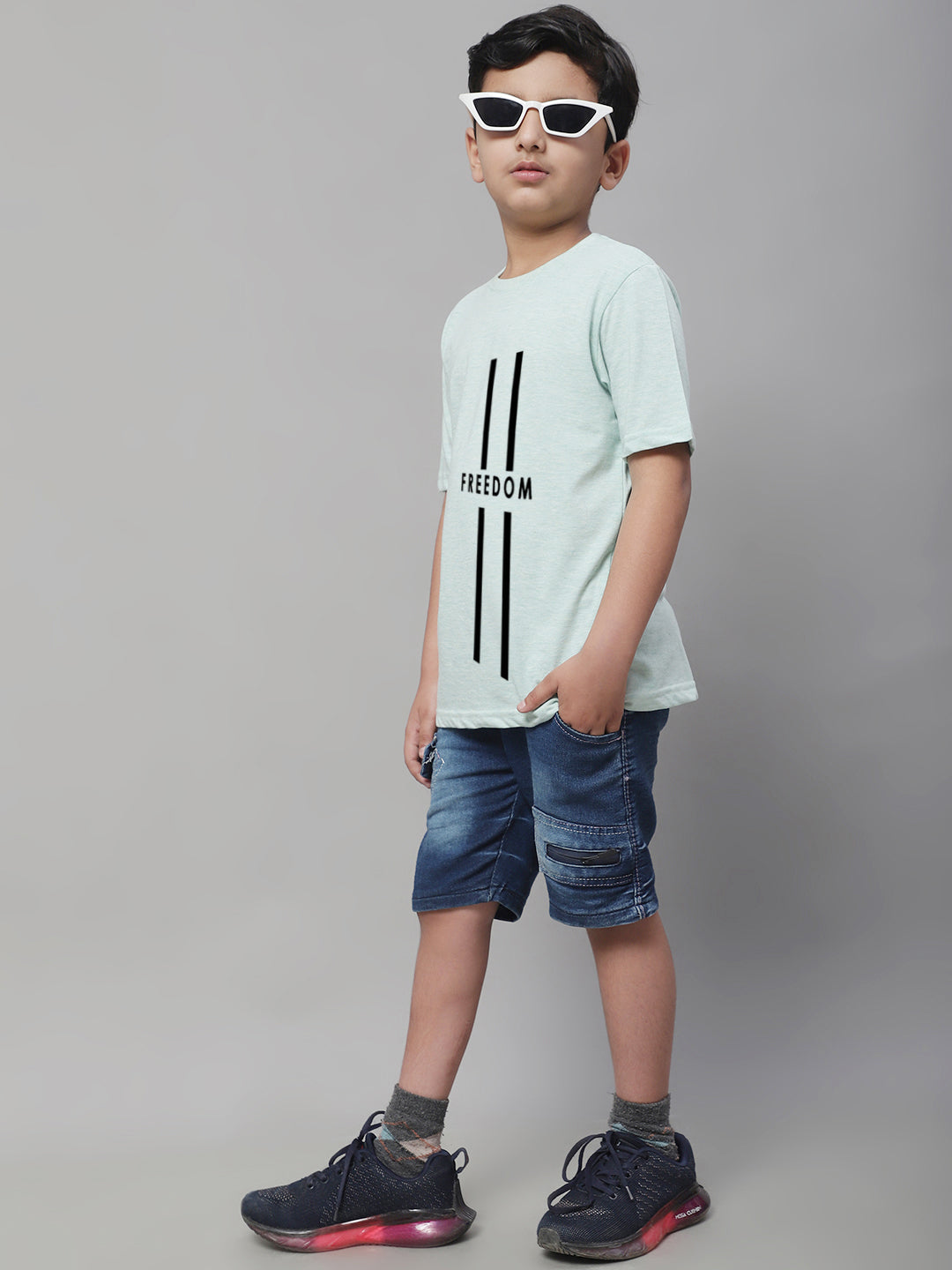 Boys Freedom Regular Fit Printed T-Shirt - Friskers