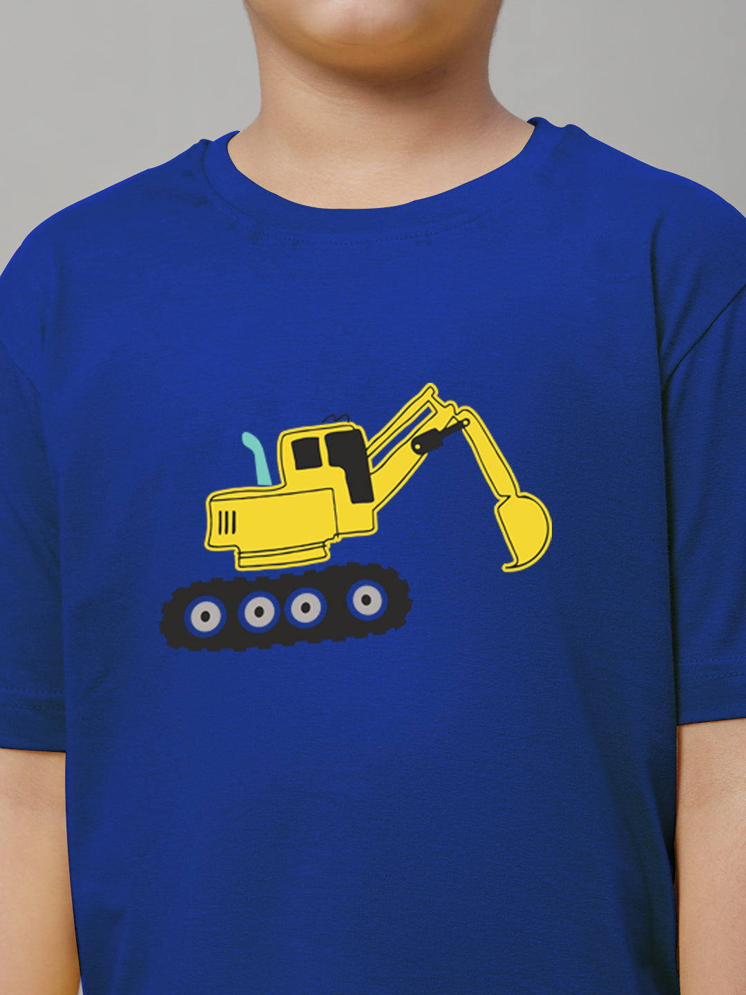 Boys Excavator Regular Fit Printed T-Shirt - Friskers