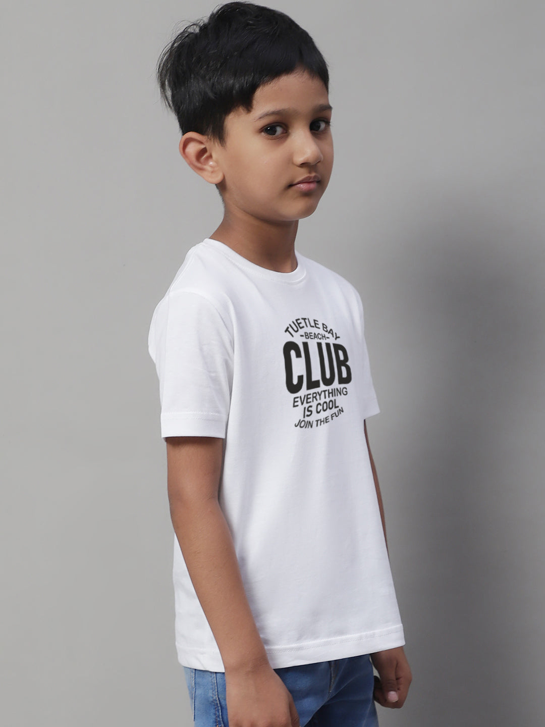 Boys Club Regular Fit Printed T-Shirt - Friskers