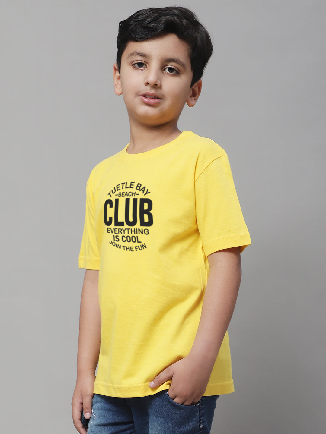 Boys Club Regular Fit Printed T-Shirt - Friskers