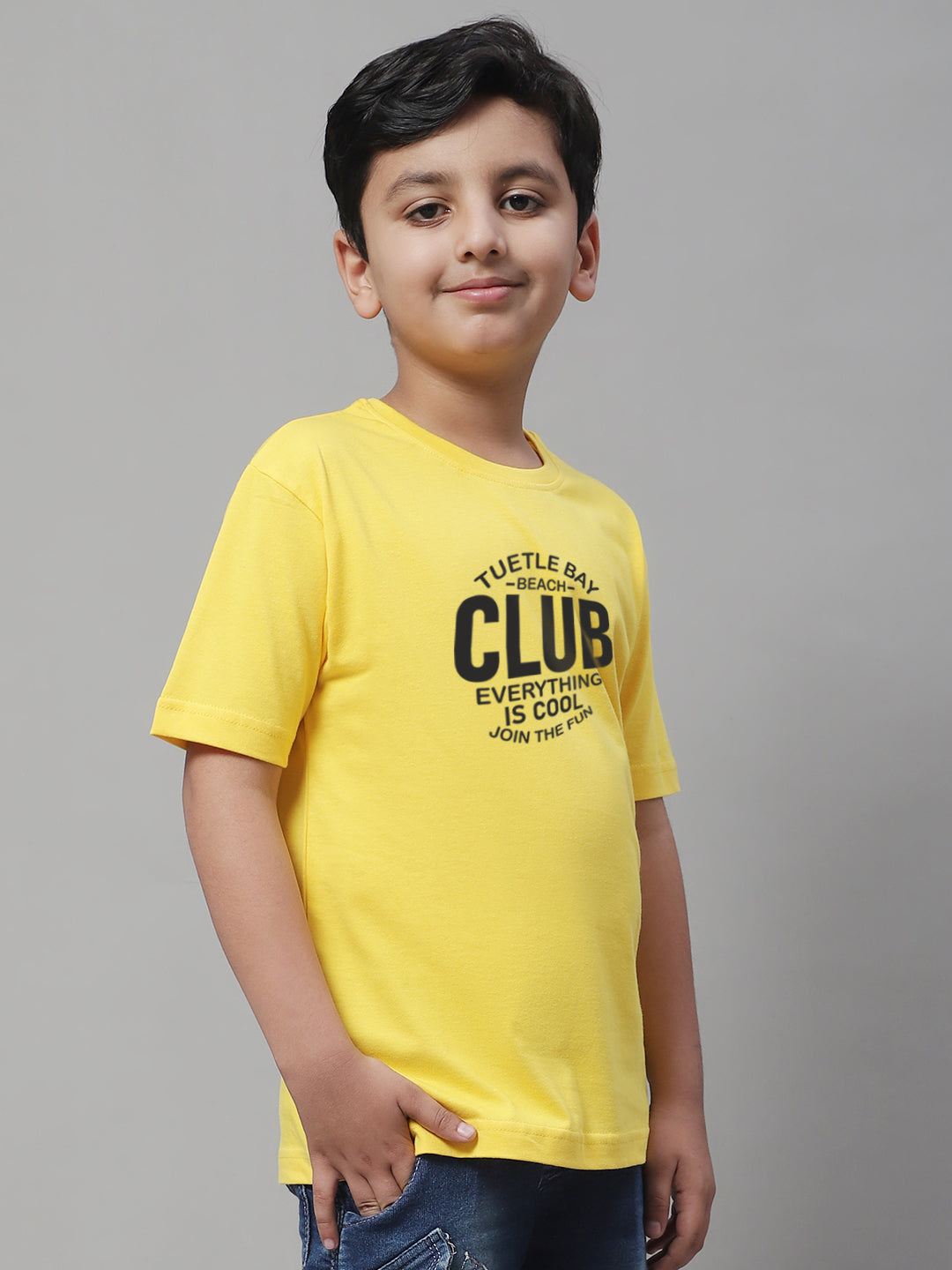 Boys Club Regular Fit Printed T-Shirt - Friskers