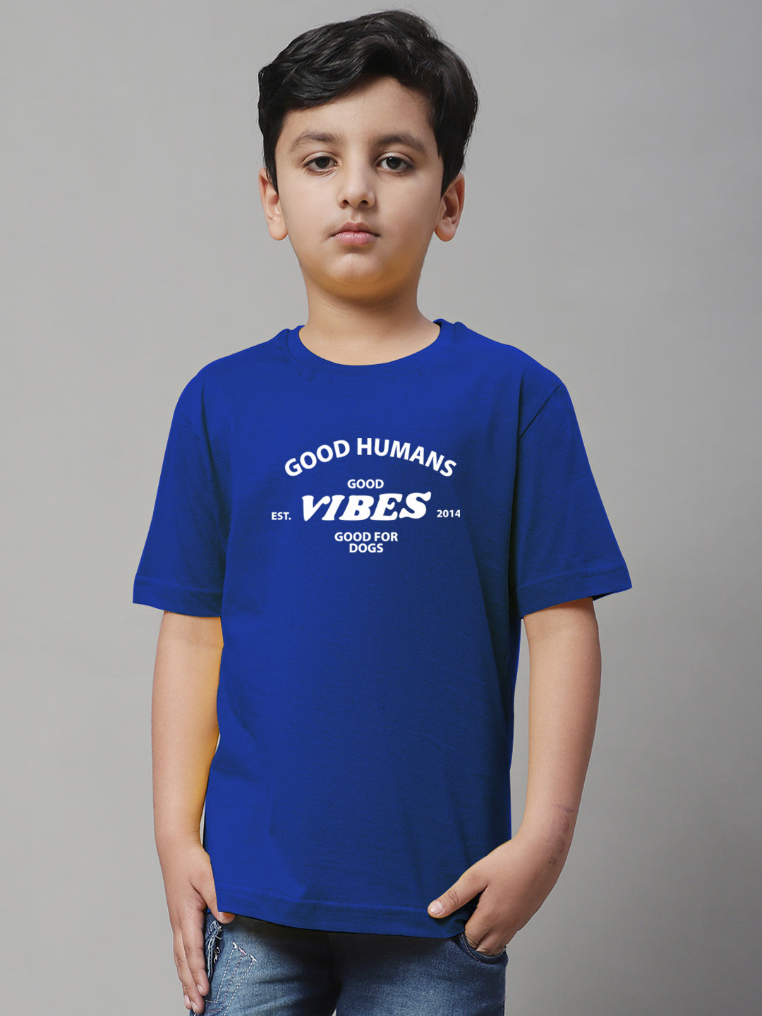 Boys Good Vibes Regular Fit Printed T-Shirt - Friskers