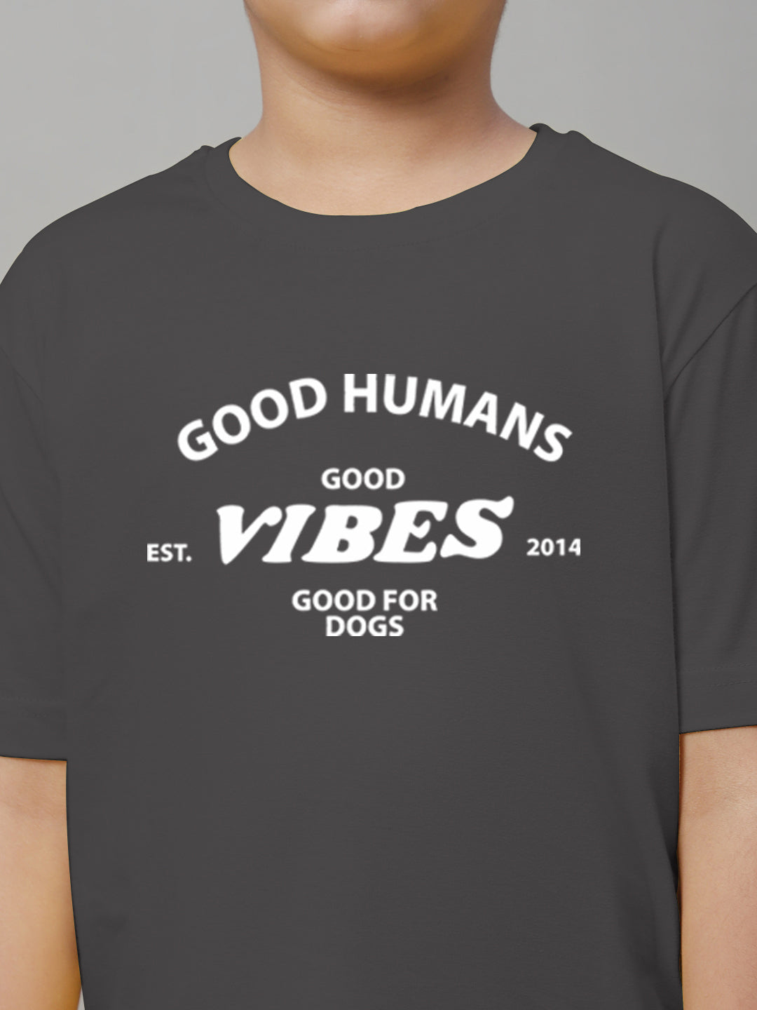 Boys Good Vibes Regular Fit Printed T-Shirt - Friskers