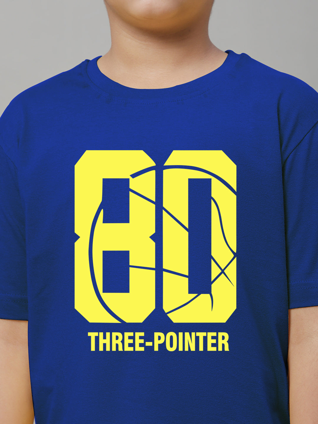 Boys Three Pointer Regular Fit Printed T-Shirt - Friskers