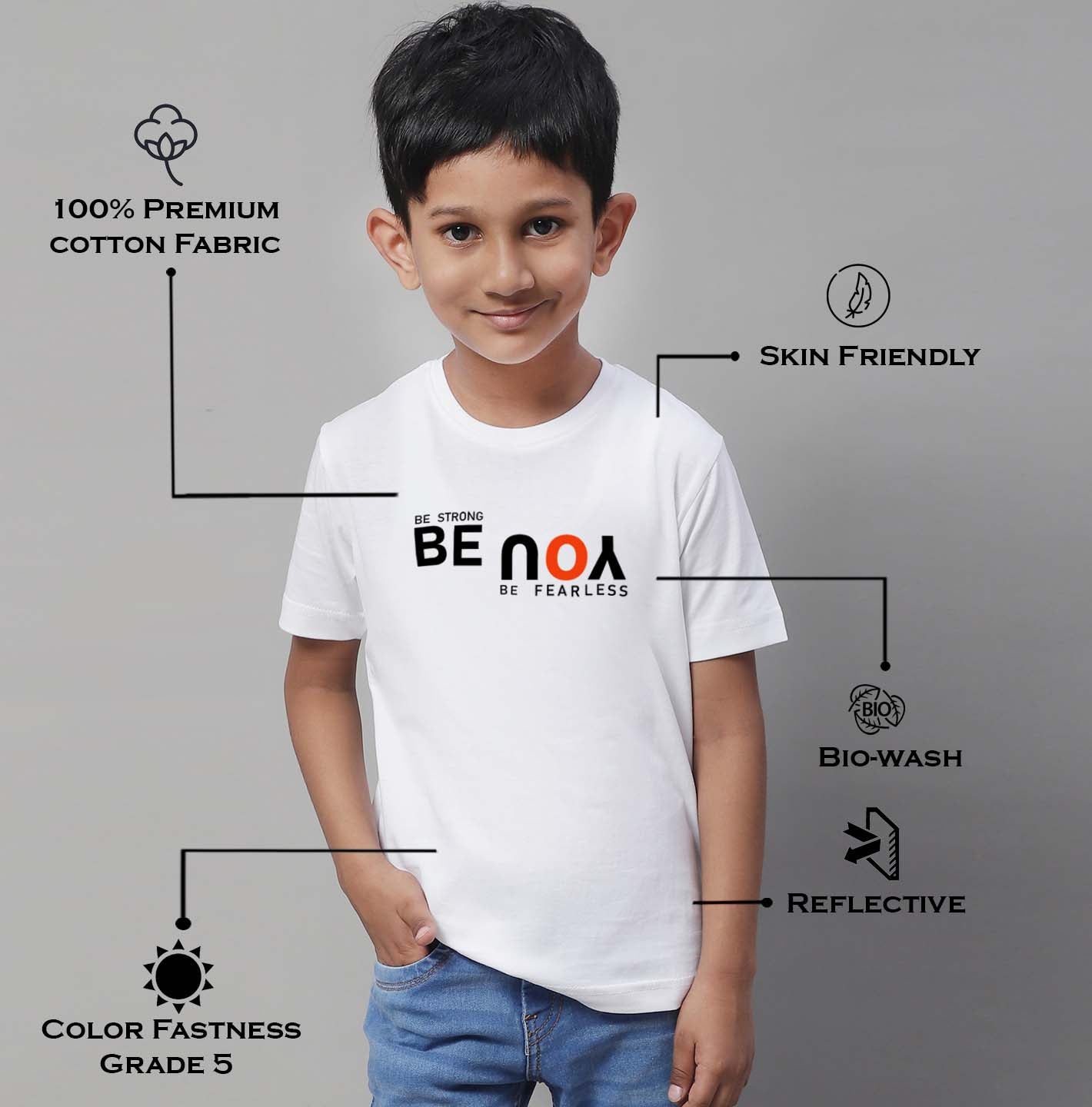 Boys Be You Regular Fit Printed T-Shirt - Friskers