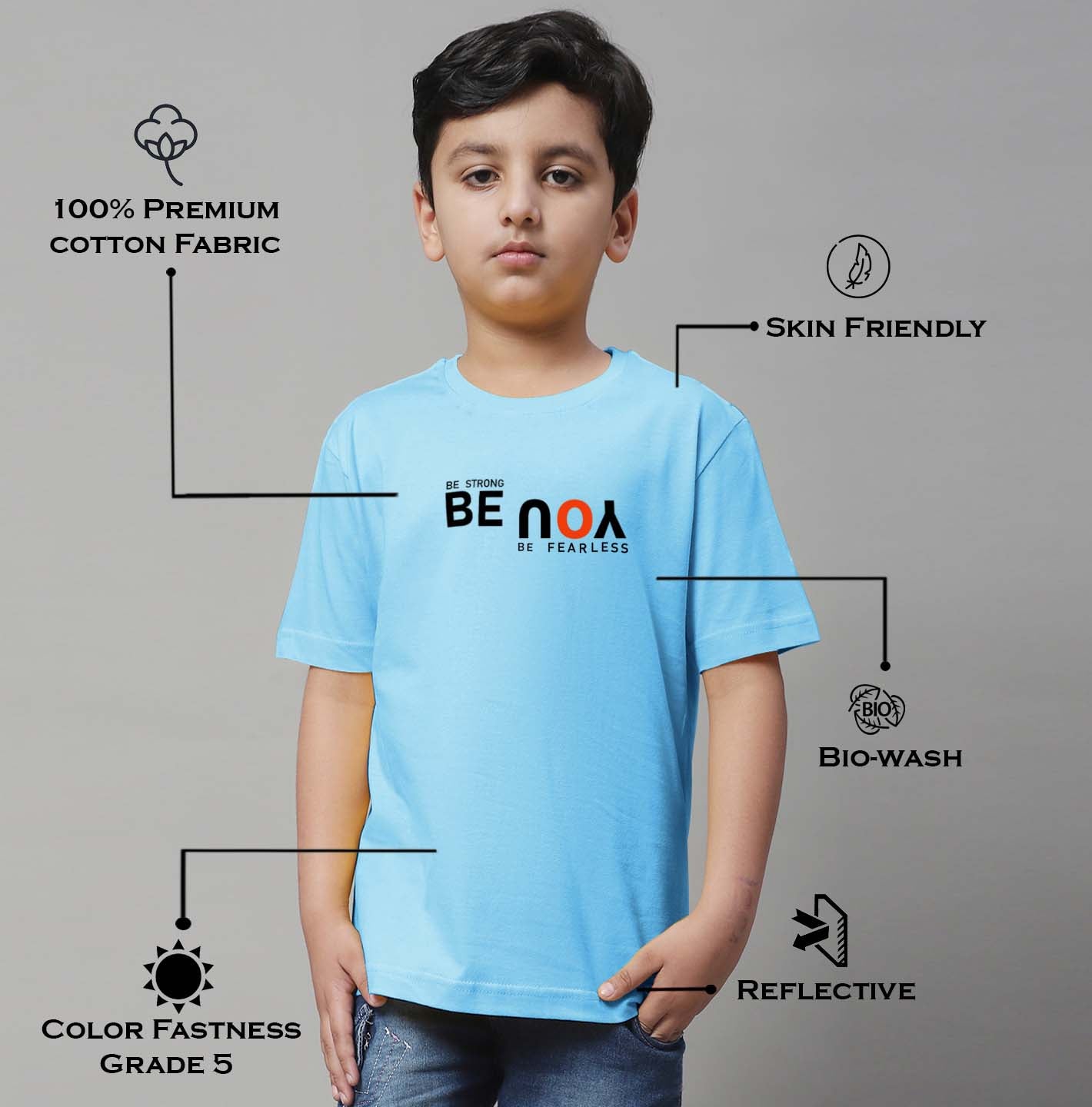 Boys Be You Regular Fit Printed T-Shirt - Friskers