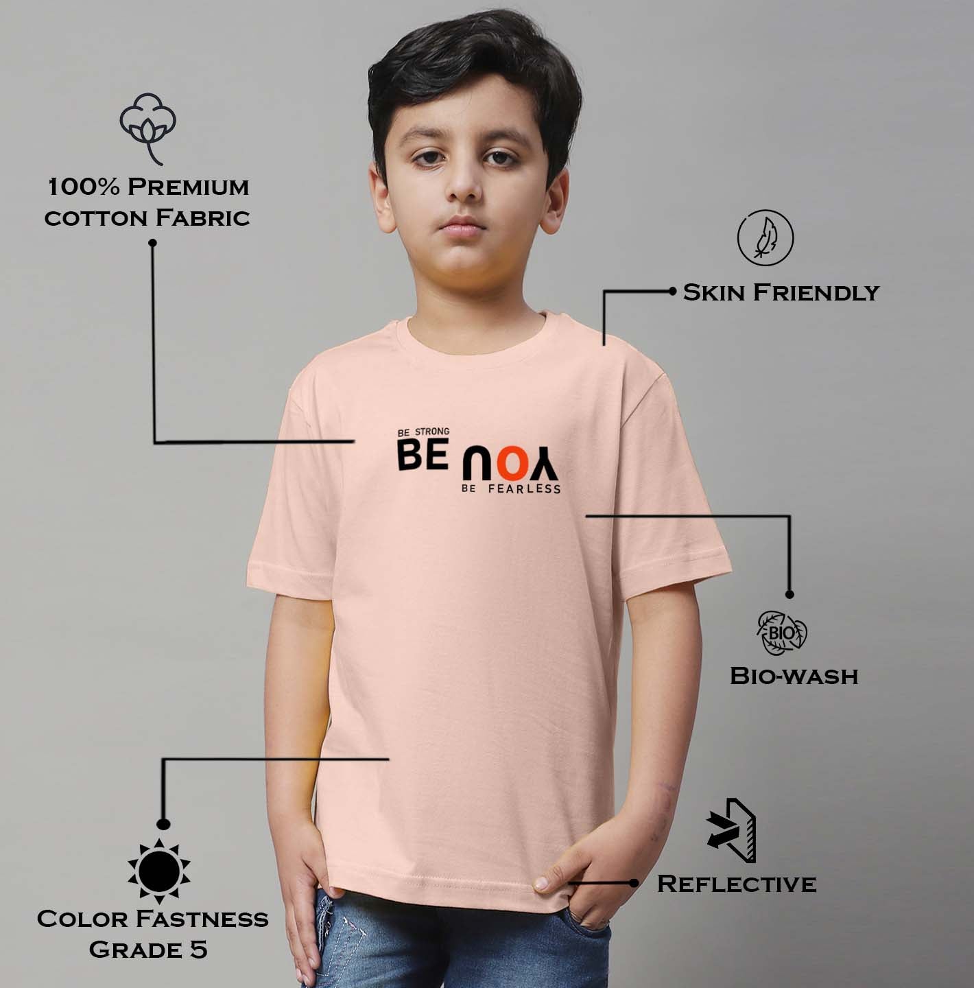 Boys Be You Regular Fit Printed T-Shirt - Friskers