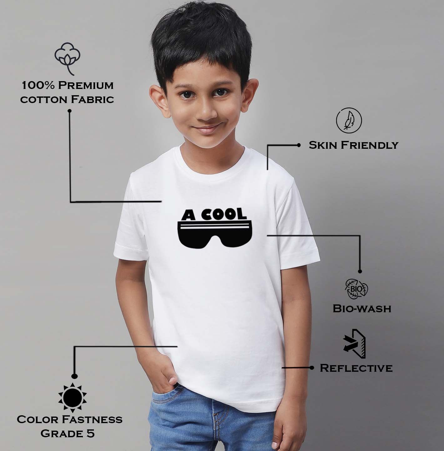 Boys Cool Regular Fit Printed T-Shirt - Friskers