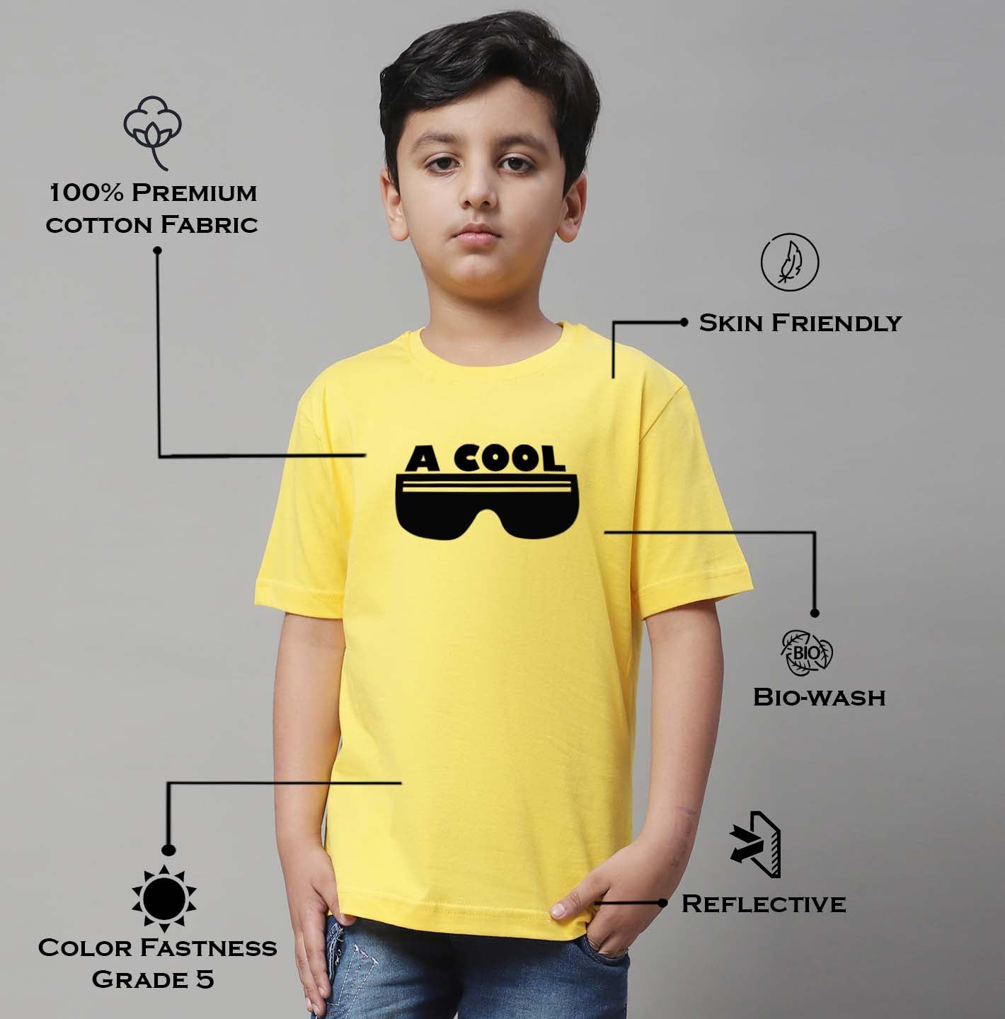 Boys Cool Regular Fit Printed T-Shirt - Friskers