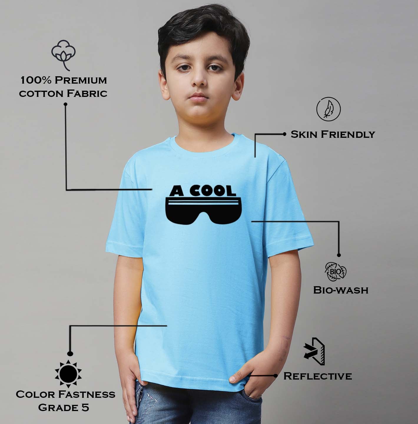 Boys Cool Regular Fit Printed T-Shirt - Friskers