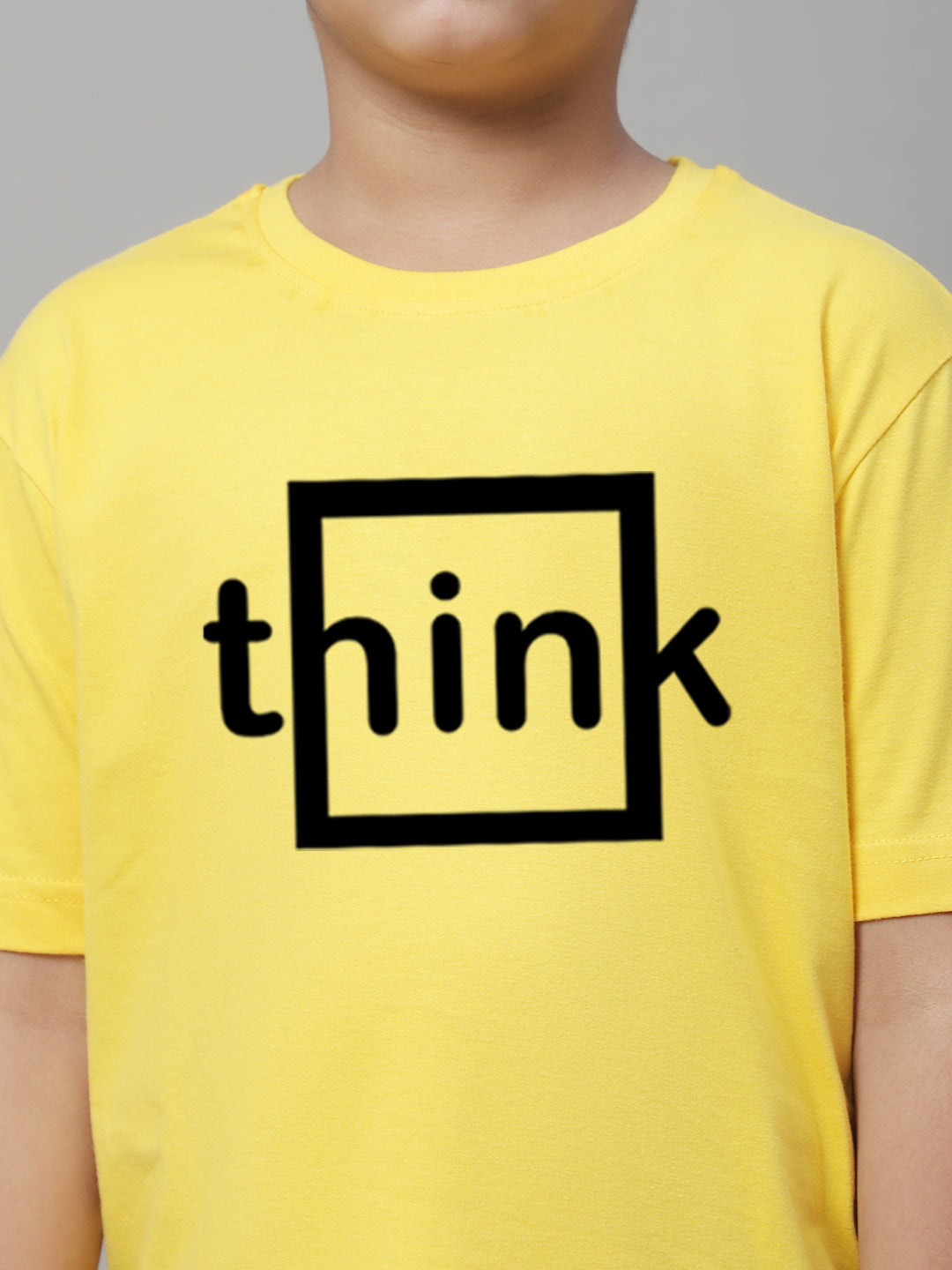 Boys Think Regular Fit Printed T-Shirt - Friskers