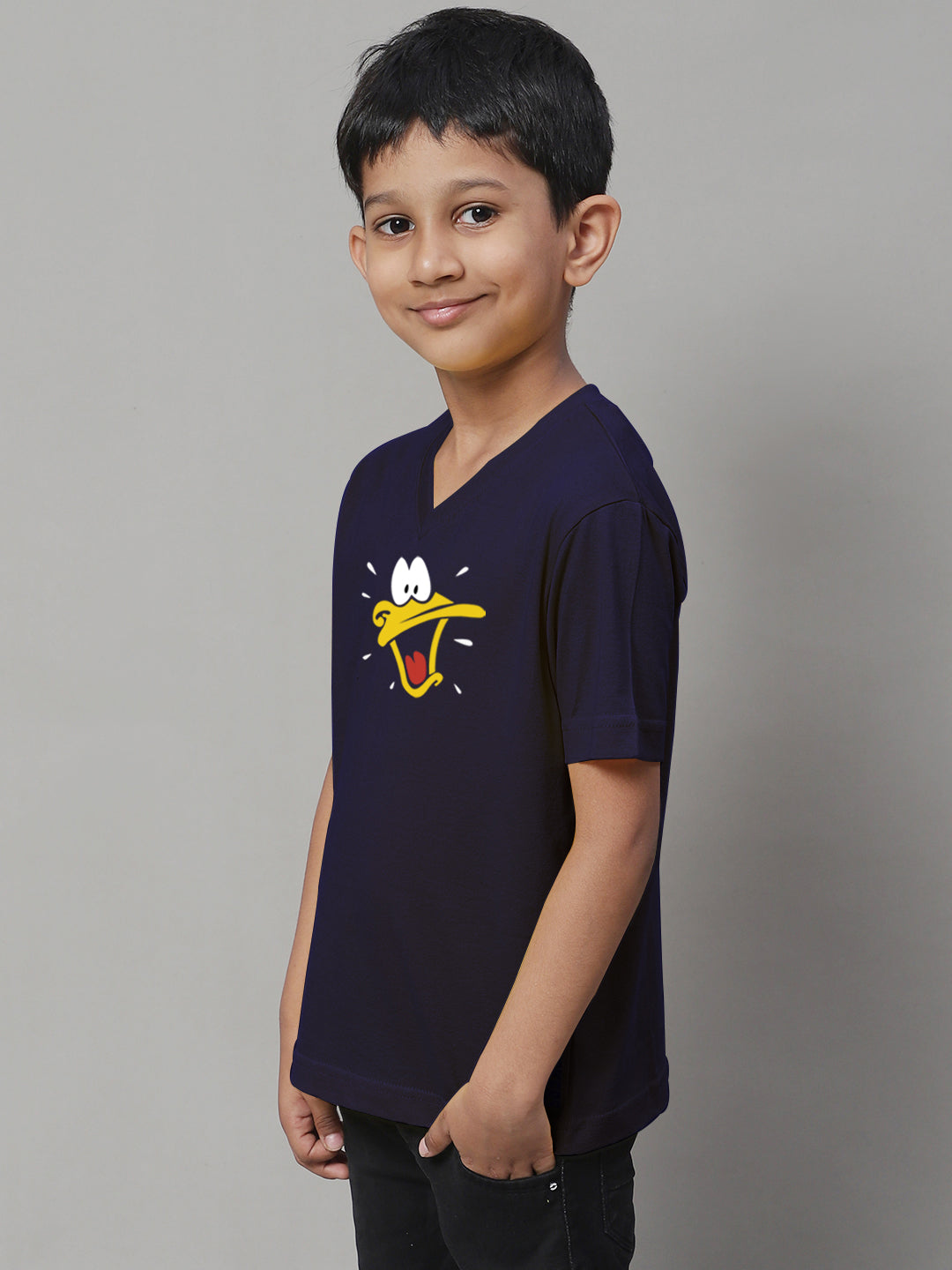 Boys Duck Half Sleeves Printed T-Shirt - Friskers